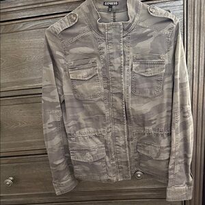 Express Gray Camouflage Jacket